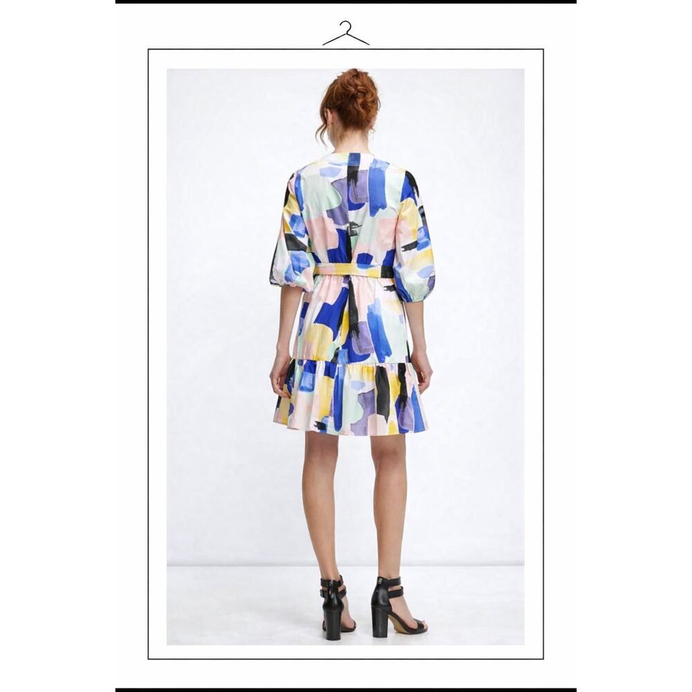 DKNY Printed Balloon Sleeve Dress - Picture 3 of 15